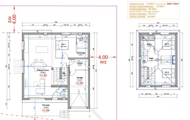 Terrain &agrave; vendre - 539 m2 - St Feliu D Amont - 66 - LANGUEDOC-ROUSSILLON